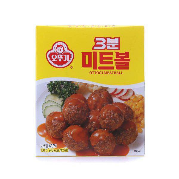 韓國食品-[Ottogi] 3mins Instant Meatball 150g