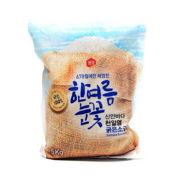 韓國食品-[Sempio] Natural Sea Salt[Thick] 1.5kg