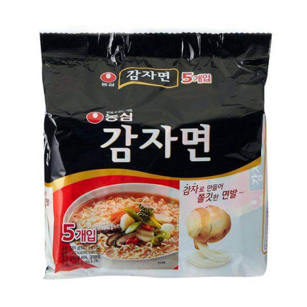 韓國食品-[농심] 감자면 117g*5입