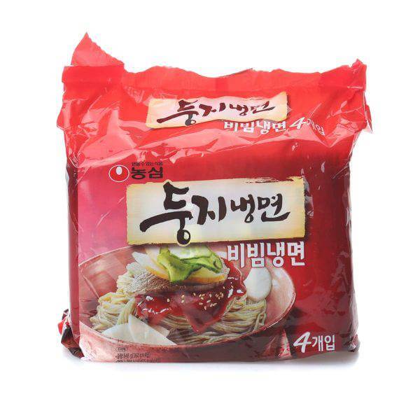 韓國食品-(Expiry Date: 9/6/2024)[Nongshim] Dungji Instant Spicy Cold Noodle 162g*4p