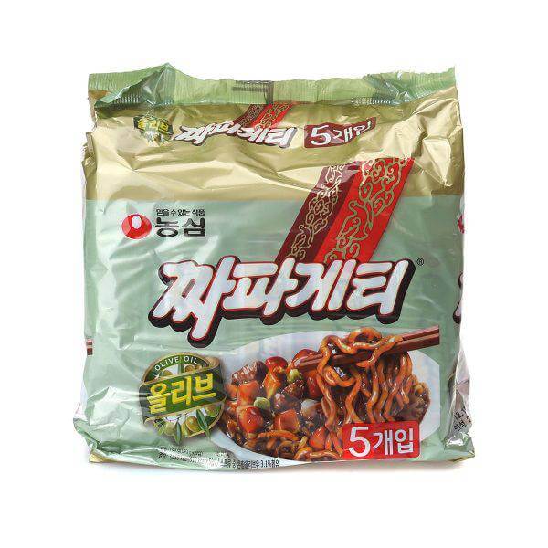 韓國食品-[農心] 橄欖油炸醬麵 140g*5包