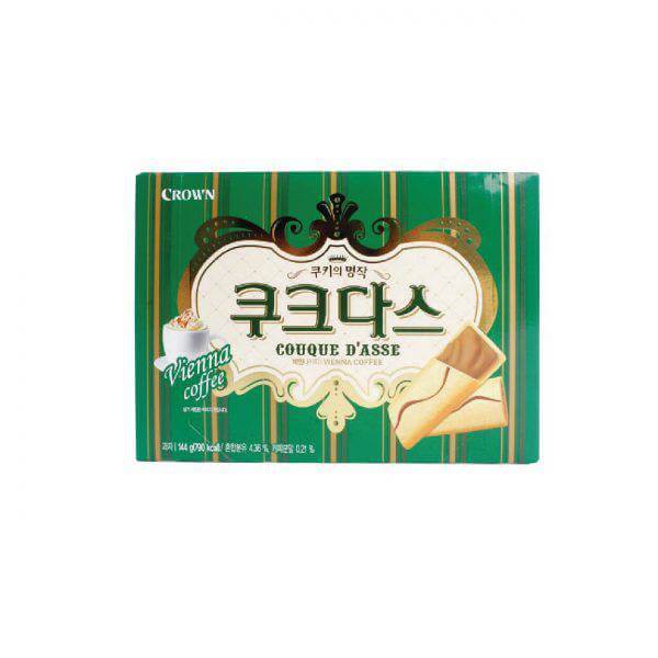 韓國食品-[皇冠] 夾心餅[咖啡味] 128g
