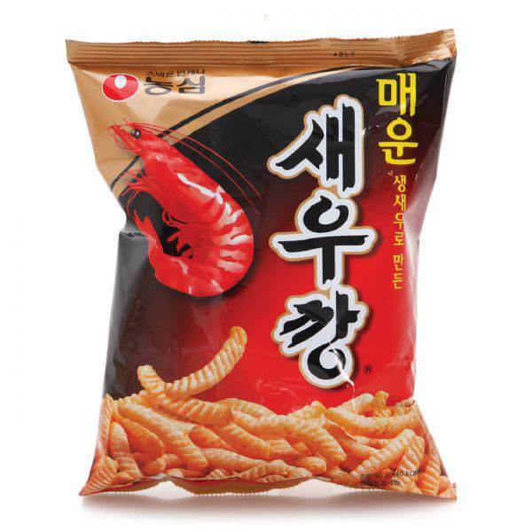 韓國食品-[農心] 辣蝦條 90g