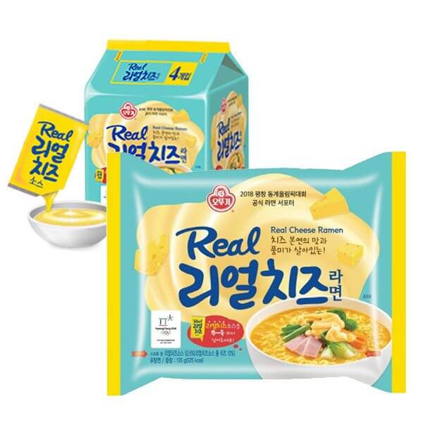 韓國食品-[Ottogi] Real Cheese Ramen 135g*4
