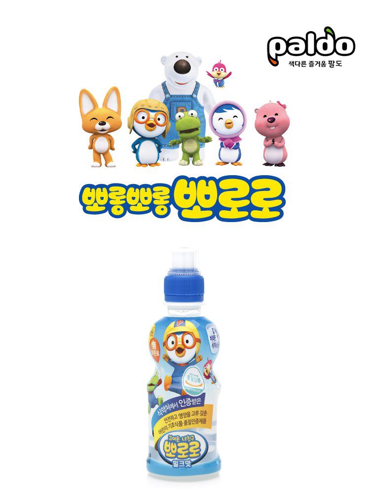韓國食品-[Paldo] Pororo[Milk] 235ml