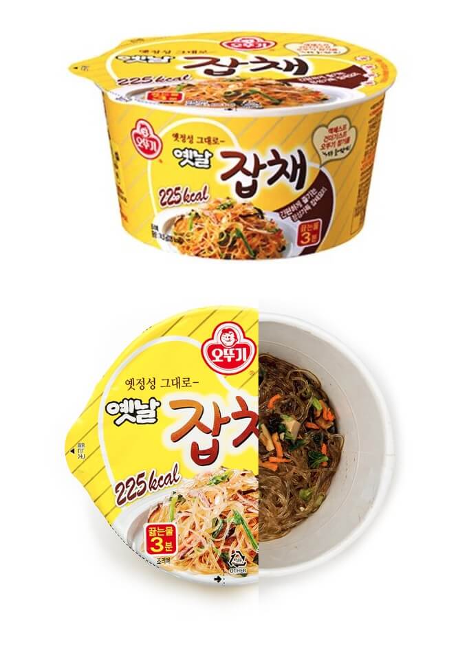韓國食品-[Ottogi] Traditional Jabchae Cup Noodle 76g(no.22)